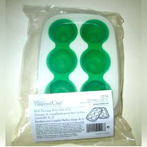 Pampered Chef Set of 2 Herb Freezing/ Baby Food Trays #1216 Retired NEW